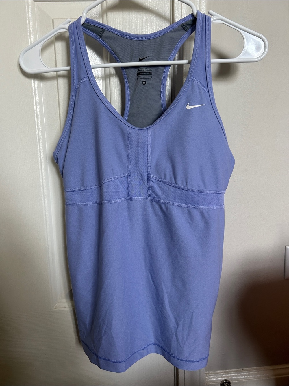 Vintage Nike Light Purple/blue Racerback Tank with White Swoosh